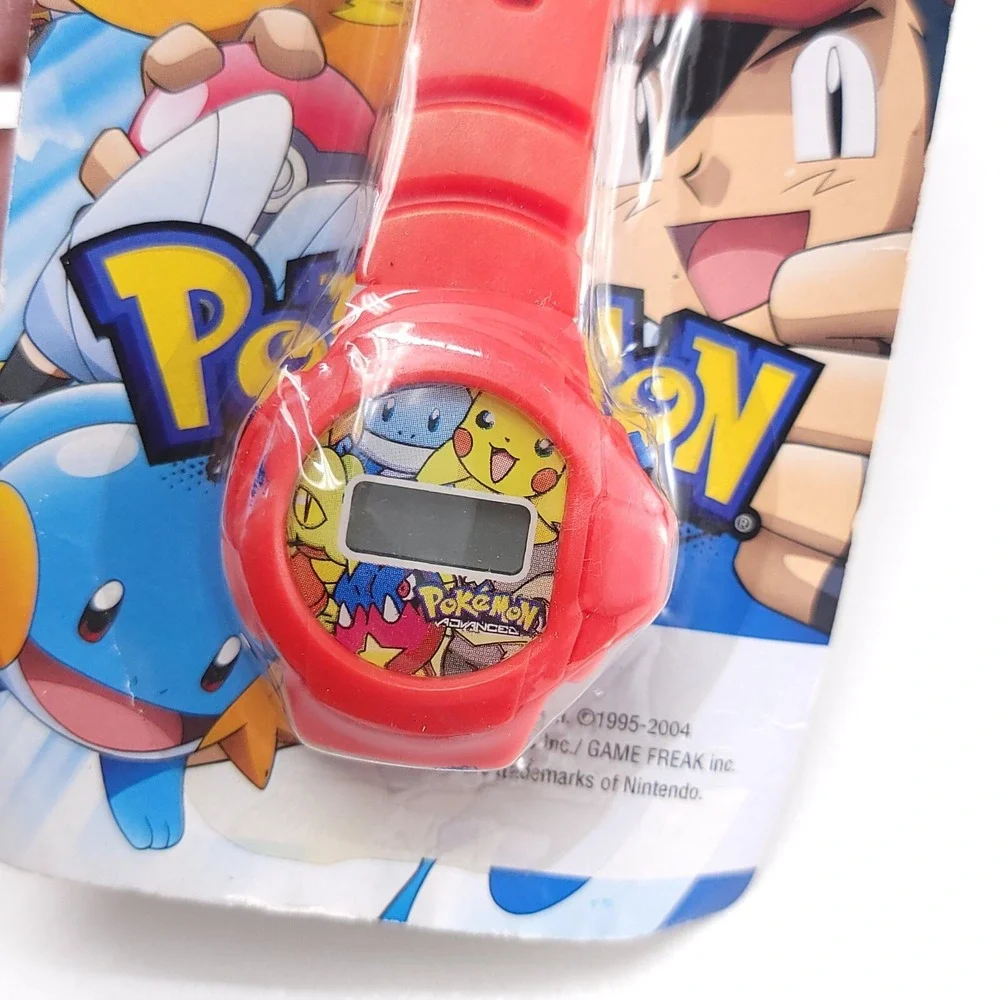 NOS Pokemon Advanced Digital Watch Red 2004 Nintendo Game Freak‎ NEW SEALED